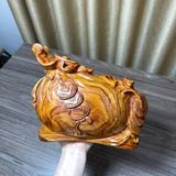  Tượng Bao Tiền Tài Lộc Gỗ Sưa Bắc BKWOVN-9192 