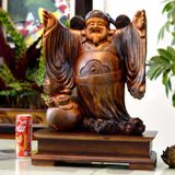  Tượng Thần Tài Dang Tay Gỗ Xá Xị BKWOVN-9195 