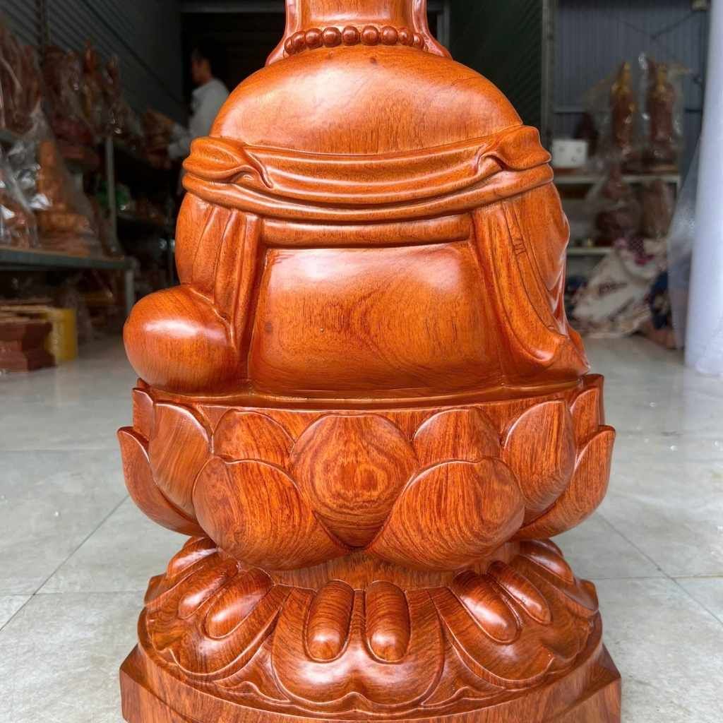 Tượng Phật Di Lặc Gỗ Hương BKWOVN-9198 