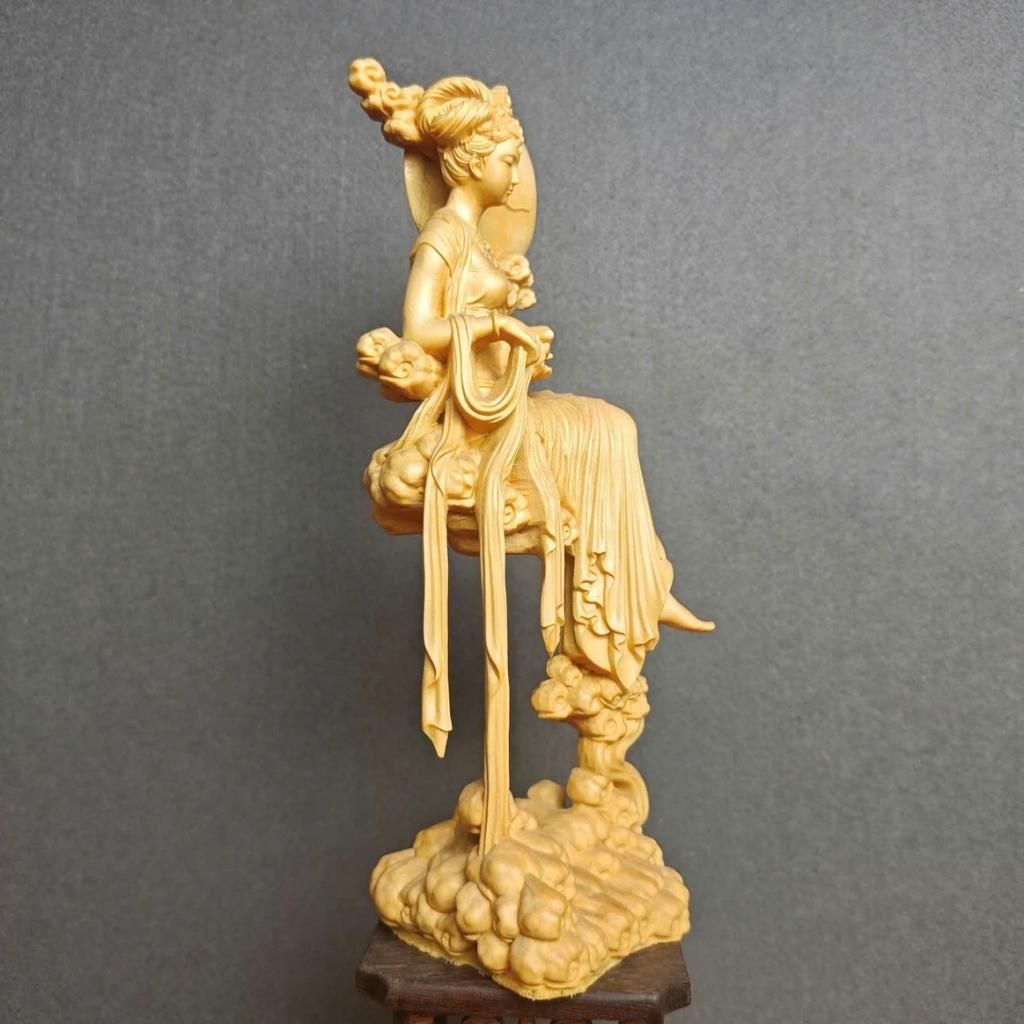  Tượng Gỗ Hằng Nga Gỗ Hoàng Dương BKWOVN-9202 