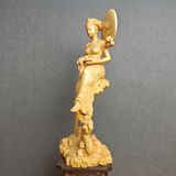  Tượng Gỗ Hằng Nga Gỗ Hoàng Dương BKWOVN-9202 