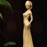  Tượng Gỗ Cô Gái Gỗ Hoàng Dương BKWOVN-9210 