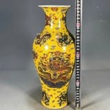  Bình Gốm Rồng màu vàng BKCECN-10586 
