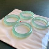  Vòng Tay Ngọc Độc Long Tông Xanh Ngọc Bích Nhạt Trong Suốt BKJECN-9485 