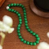  VÒNG CỔ NGỌC BÍCH MÀU XANH QUÝ PHÁI 