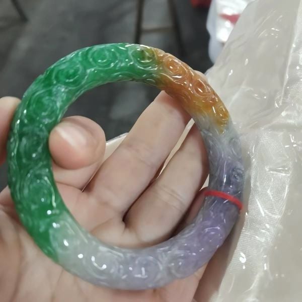  🐉 VÒNG NGỌC TAM SẮC – CHẠM RỒNG TINH XẢO 🐉 