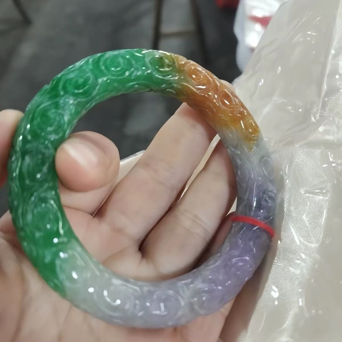  🐉 VÒNG NGỌC TAM SẮC – CHẠM RỒNG TINH XẢO 🐉 