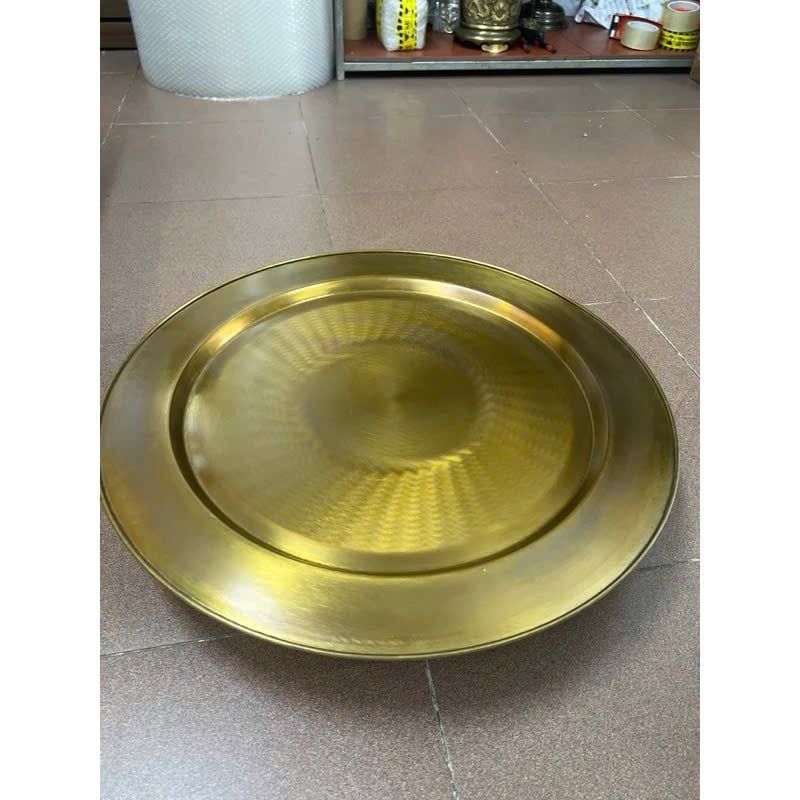  Mâm đồng vàng nguyên chất 3 chân đường kính 57 cm 