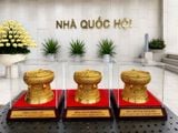  Quà Tặng Trống đồng kèm hộp đầy đủ chức danh 
