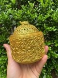  Xông trầm hương bằng đồng mạ vàng sưu tầm 