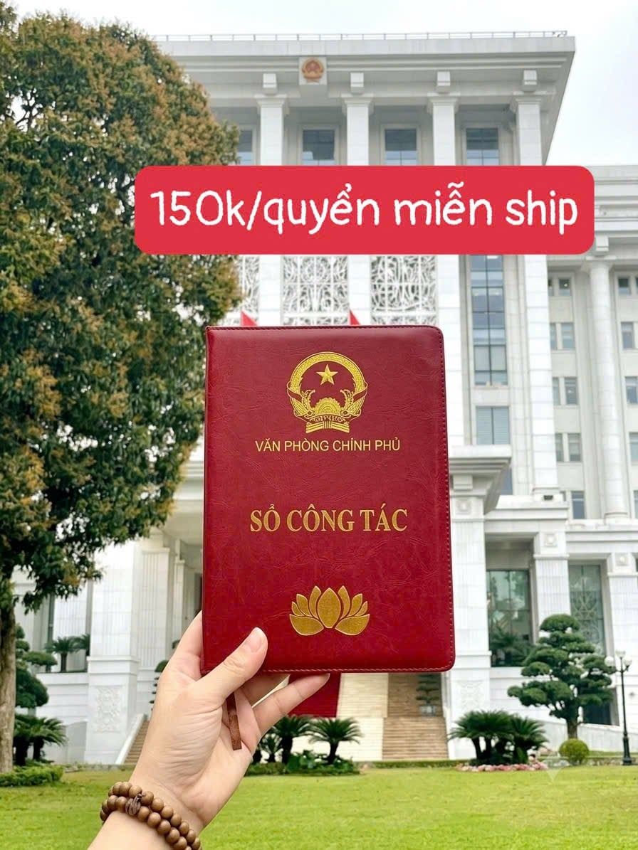  Sổ tay Văn Phòng Phủ màu đỏ sổ da cao cấp BKSVVN-9002 