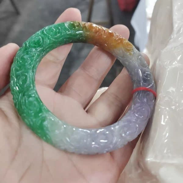  🐉 VÒNG NGỌC TAM SẮC – CHẠM RỒNG TINH XẢO 🐉 