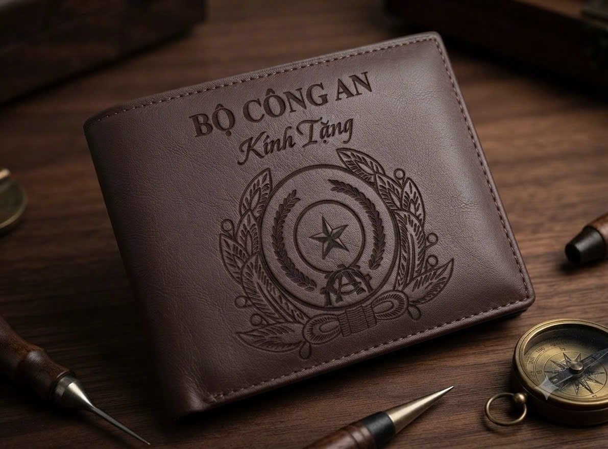  QUÀ TẶNG VÍ DA BỘ CÔNG AN CAO CẤP 