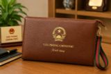  Túi Clutch in VĂN PHÒNG CHÍNH PHỦ  Da bò cao cấp quà tặng ý nghĩa BKFAVN-9451 