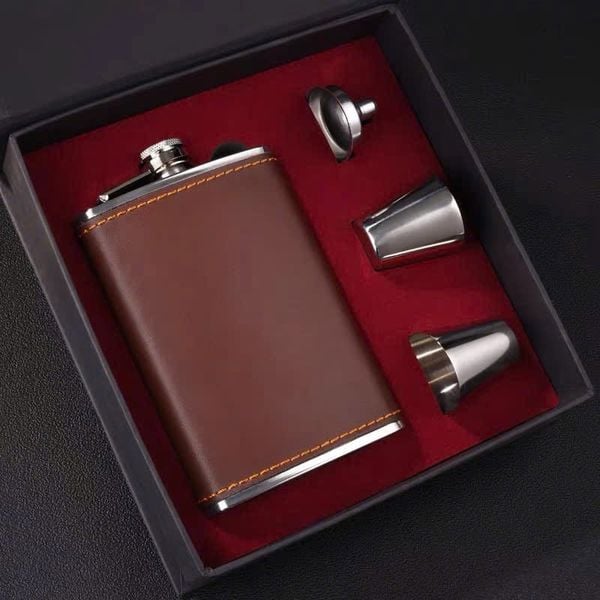  Bình đựng rượu mini inox 316 - Món quà tinh tế 