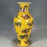  Bình Gốm Rồng màu vàng BKCECN-10586 