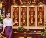  Tranh gỗ trang trí tứ cảnh  gỗ hương 