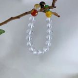  Vòng tay ngũ lộ thần tài thạch anh trắng 