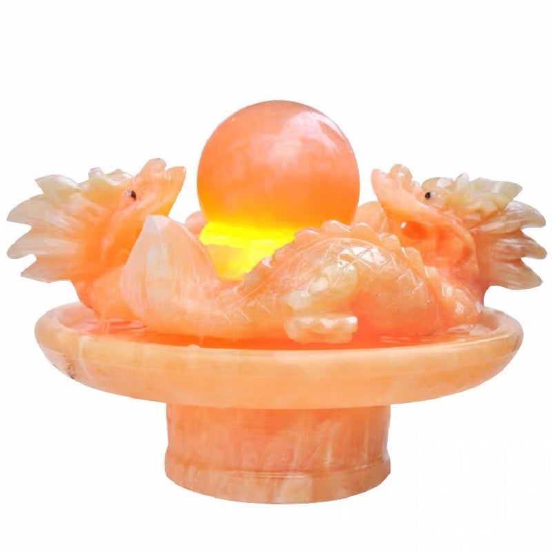  Phong thủy luân đá hoàng long hình rồng BKSTCN-9649 