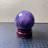  💜 ĐĨA CẦU THẠCH ANH TÍM – ĐƯỜNG KÍNH 6,5 CM 💜 