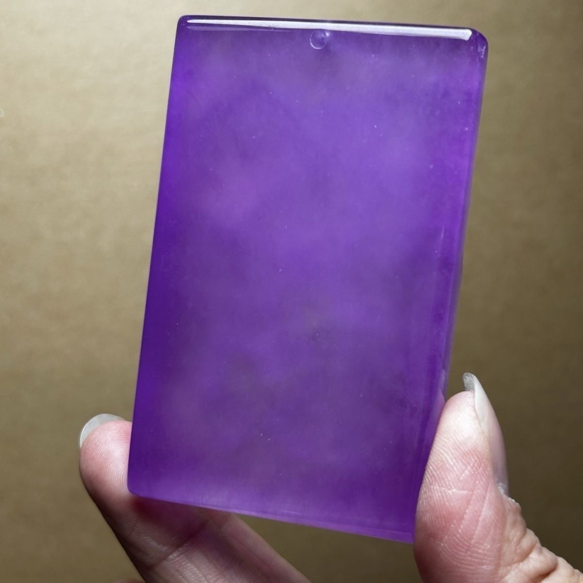  MẶT DÂY TRUYỀN  NGỌC TÍM VIOLET – ĐIÊU KHẮC SƠN THỦY TINH XẢO BKJECN-9501 