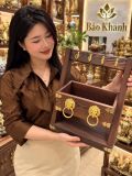  Khay treo chìa khóa  đựng đồ bằng gỗ 
