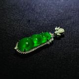  MẶT DÂY CHUYỀN TỨ QUÝ ĐẬU (PHÚC ĐẬU) CHALCEDONY XANH CAO BĂNG  – GIÁ SỈ TẬN XƯỞNG 