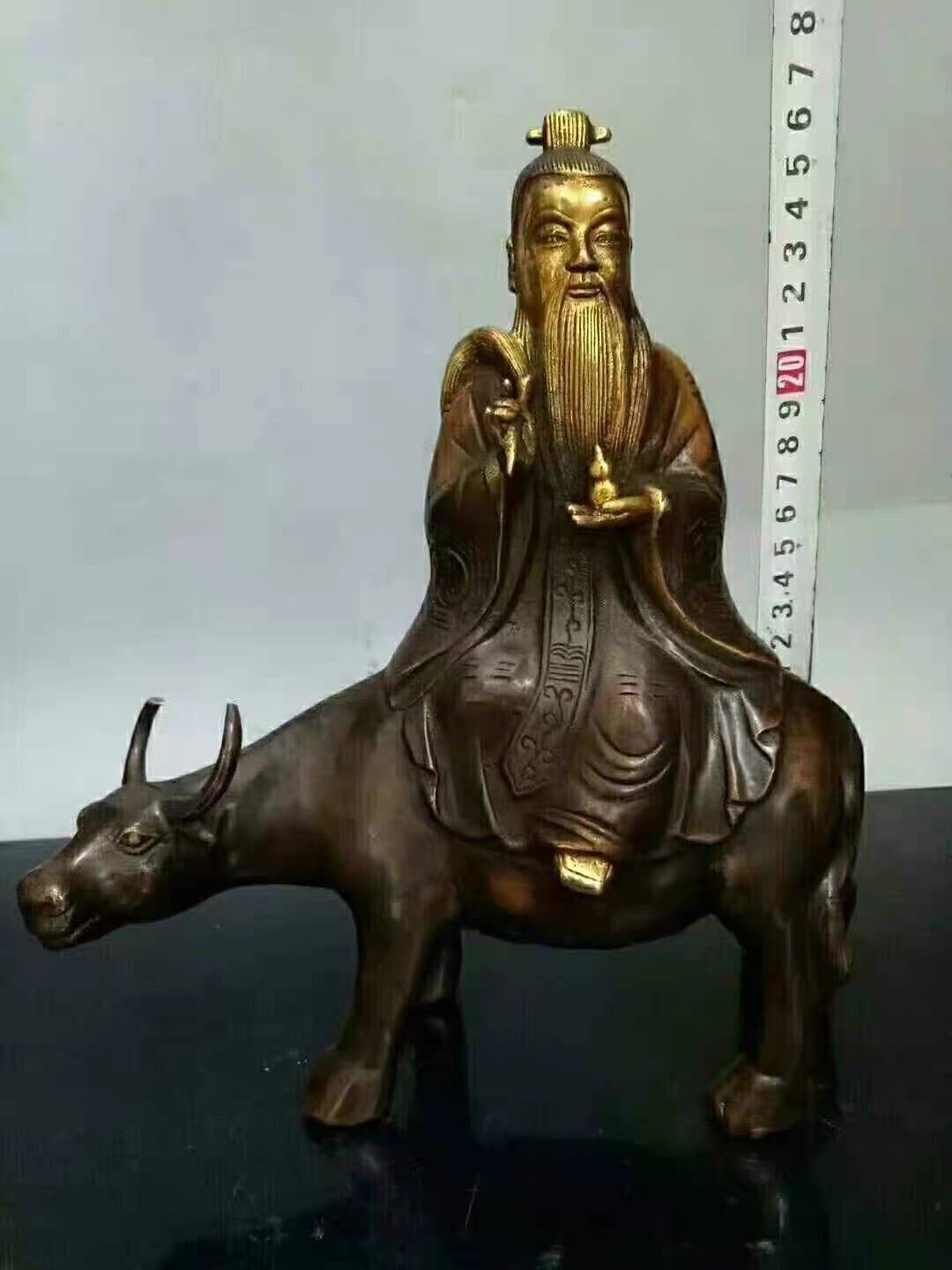  Tượng đồng lão tử cưỡi trâu đồng 