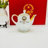  Bộ Ấm Chén Tổng Bí Thư Tô Lâm gốm sứ Bát Tràng dát Vàng BKCEVN-10250 