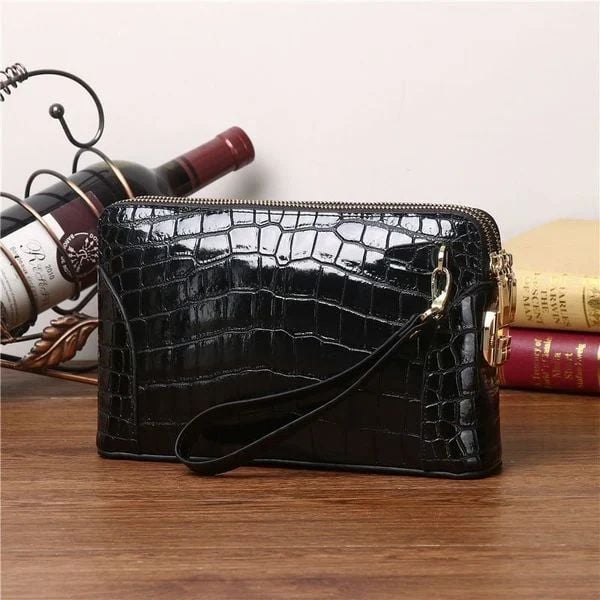  Túi Da Cá Sấu Cầm Tay Nam 25 × 6 × 16 cm – Sang Trọng & Đẳng Cấp 