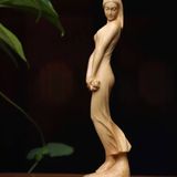  Tượng Gỗ Cô Gái Gỗ Hoàng Dương BKWOVN-9209 