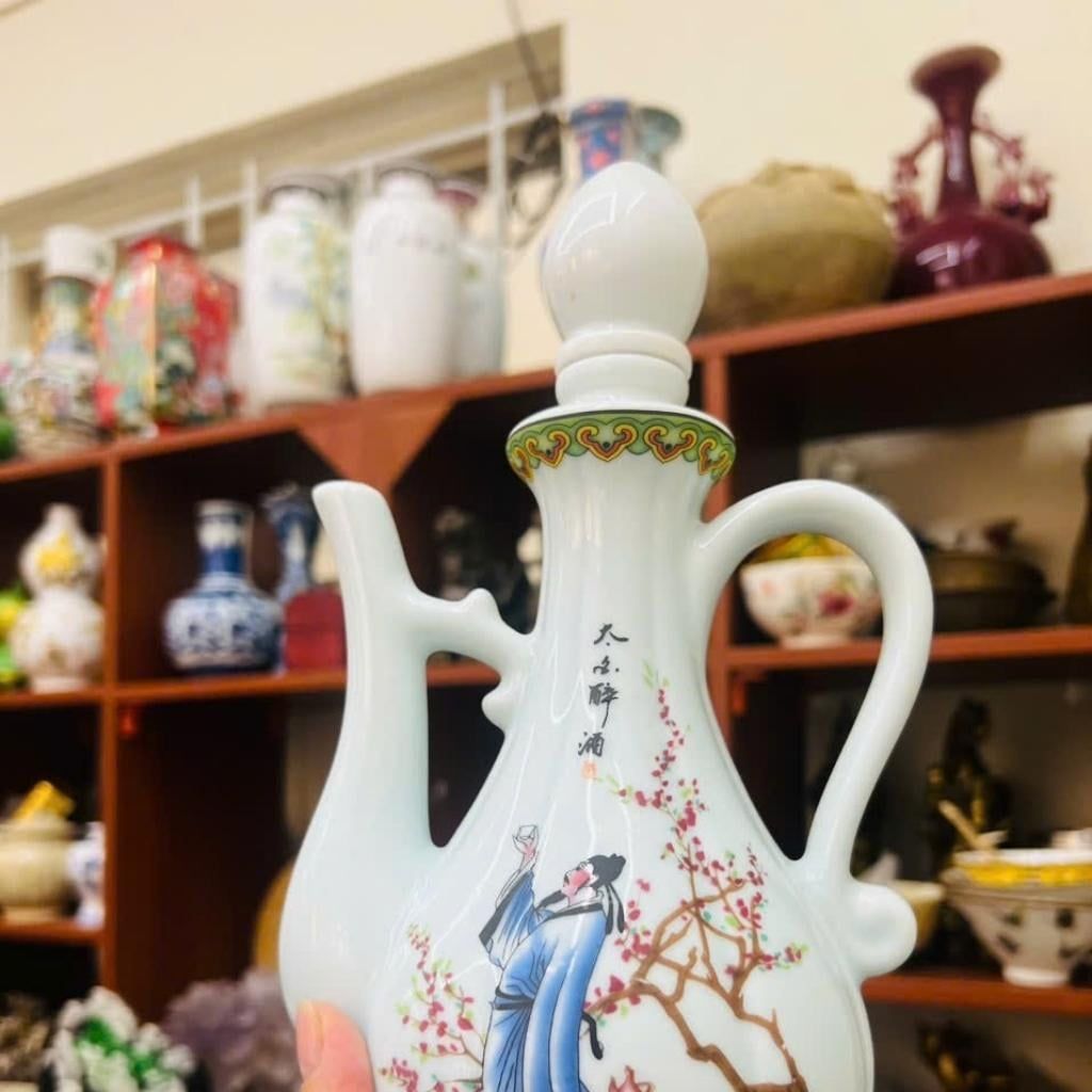  Bình Rượu họa tiết Vẽ Lý Bạch Say Rượu BKCECN-10254 