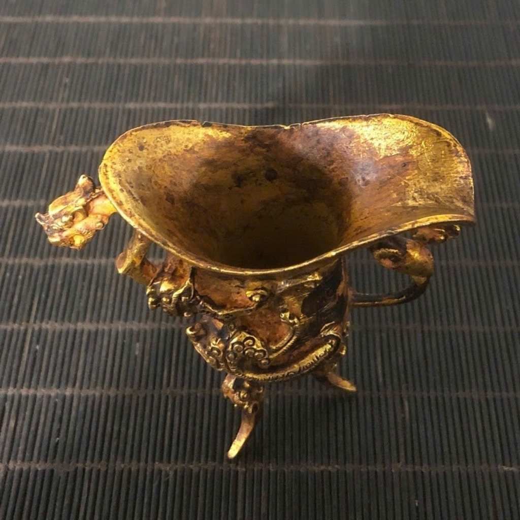  Ly Đồng Mạ Vàng Sưu Tầm Hình Tượng Rồng BKMECN-9700 