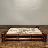  Khay Trà Gốm Cổ Khung Gỗ Cẩm BKCEVN-10242 