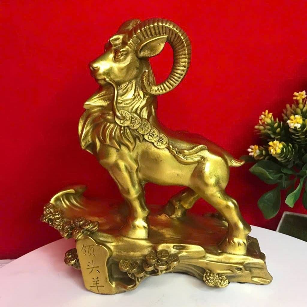  Tượng dê đồng trang trí phòng thủy BKMECN-9712 