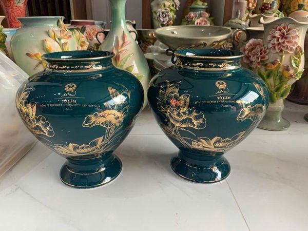  Bình Gốm in logo Quốc huy và chữ kí Tổng bí thư Tô Lâm BKCEVN-8076 