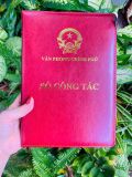  Quà tặng sếp thăng chức - Sổ tay công tác logo Quốc huy Việt Nam 
