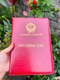  Quà tặng sếp thăng chức - Sổ tay công tác logo Quốc huy Việt Nam 