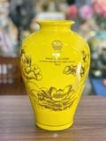  Bình gốm imen vàng sang trọng in logo Thủ tướng chính phủ Việt Nam BKCEVN-8148 