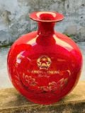  Bình hút lộc in logo Văn Phòng Chính Phủ Việt Nam men đỏ vẽ vàng 24k BKCEVN-8145 