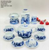  bộ ấm chén trúc lâm thất hiền dung tích 400ml kèm phụ kiện BKCEVN-8196 