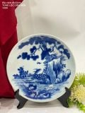  Đĩa cảnh phi họa tiết vẽ tay thủ công gốm sứ bát tràng đường kính 30cm 