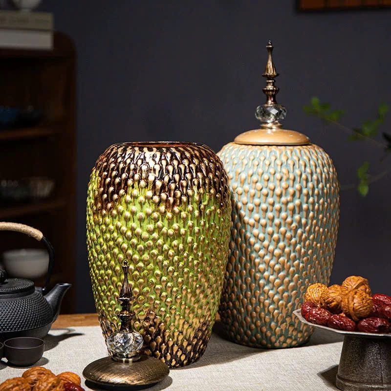 Hũ gốm men da rắn BKCECN-9351 