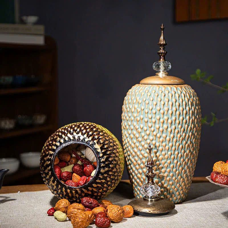  Hũ gốm men da rắn BKCECN-9351 