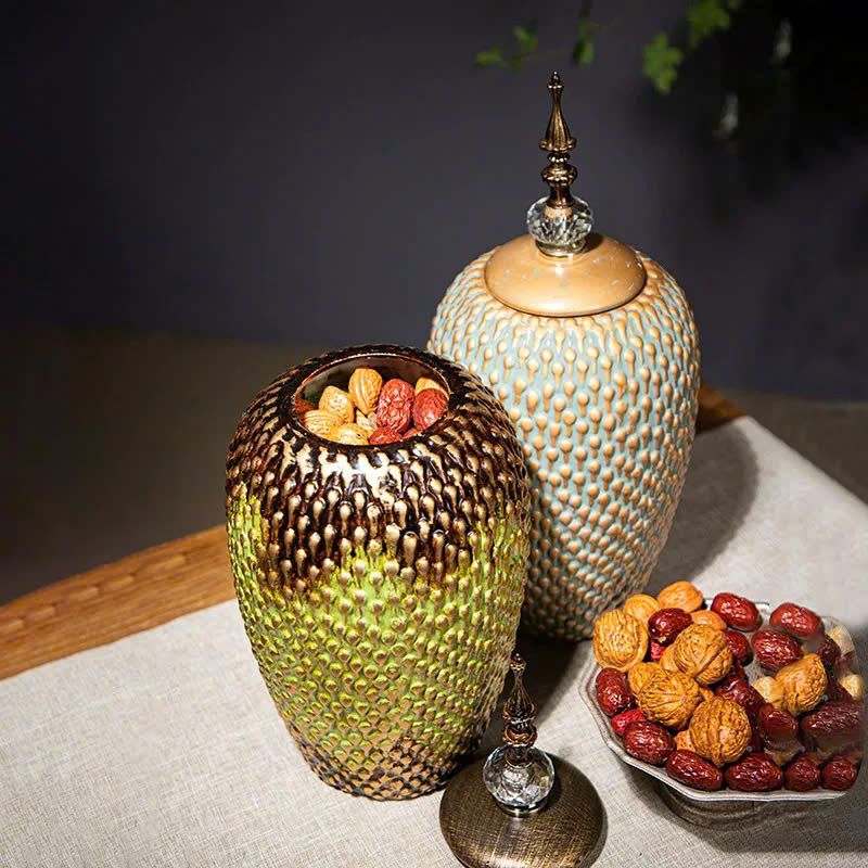  Hũ gốm men da rắn BKCECN-9351 