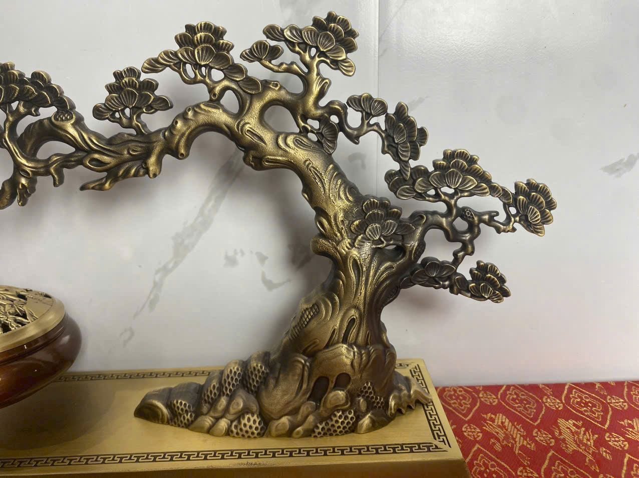  Lư đồng treo Cây Tùng bằng đồng nguyên BKMECN-9214 