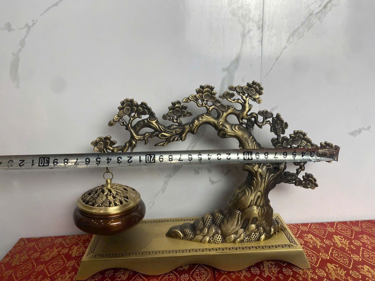  Lư đồng treo Cây Tùng bằng đồng nguyên BKMECN-9214 
