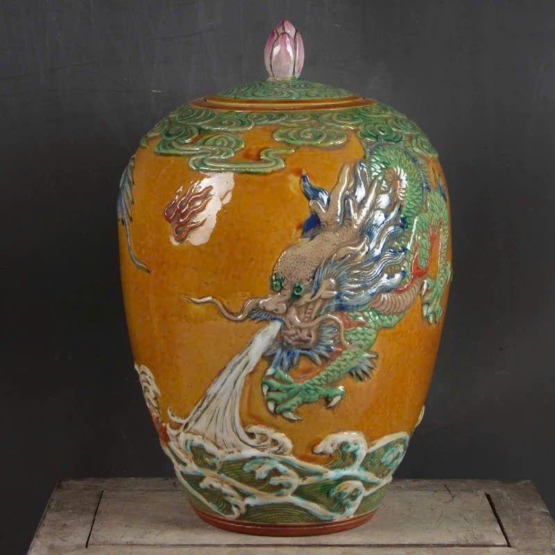  Bình gốm sứ họa tiết rồng phun nước BKCEVN-8214 