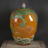  Bình gốm sứ họa tiết rồng phun nước BKCEVN-8214 