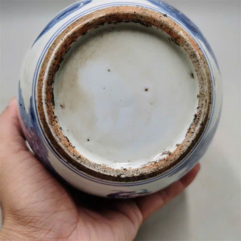  Bình gốm rồng men cổ họa tiết vẽ tay BKCECN-9351 